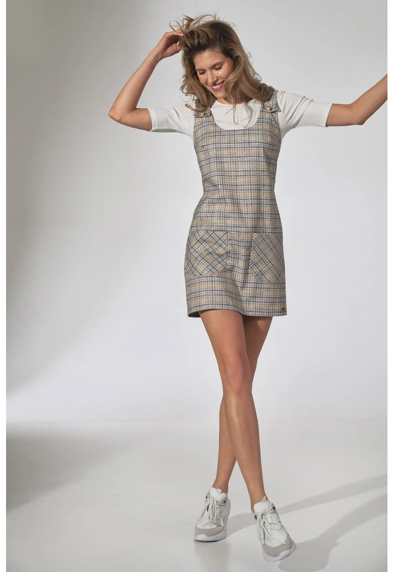 Rochie  gri, poliester