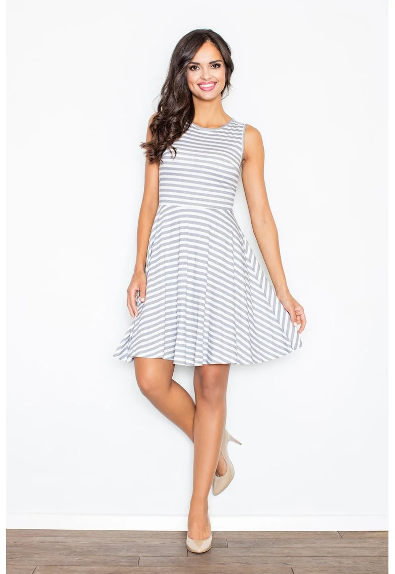 Rochie  dungi, gri, vara, bumbac
