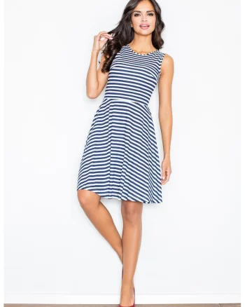 Rochie  bleumarin, bumbac,