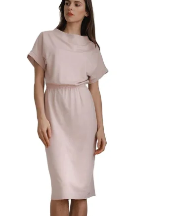 Rochie 590219,  Viscoza/Poliester, Roz