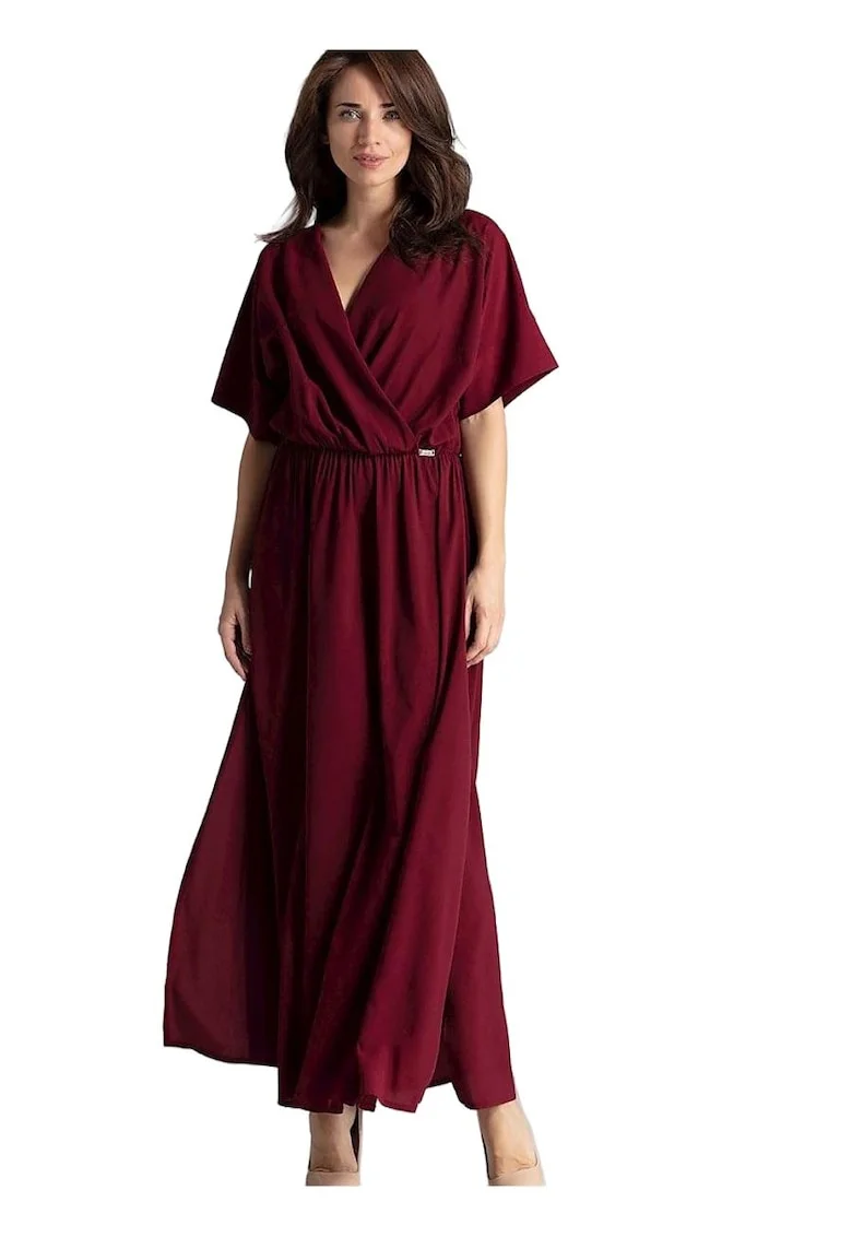 Rochie de zi 5902194372640,  Poliester/Viscoza, Rosu,