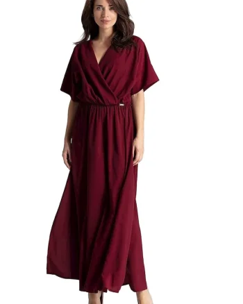 Rochie de zi 5902194372640,  Poliester/Viscoza, Rosu,
