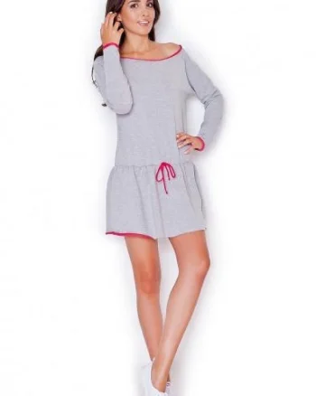 Rochie de zi  gri,