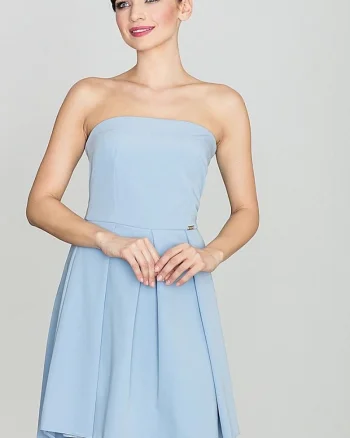 Rochie de cocktail,  Albastru, Poliester,