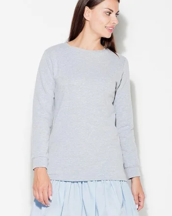 Rochie de zi  gri, casual, cu volane