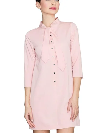 Rochie,  Viscoza, Roz, De zi,