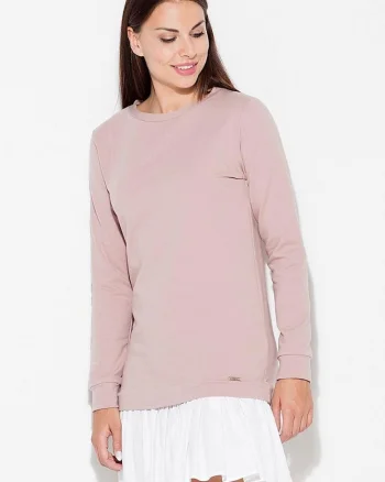 Rochie  maneca lunga, volan, bumbac, alb