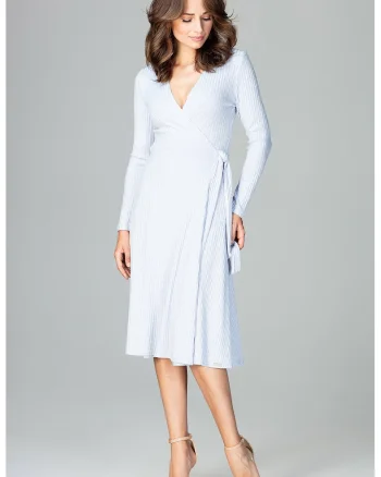 Rochie  K465, albastru, viscoza,