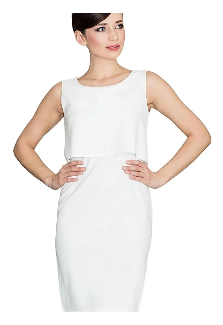 Rochie de cocktail,  Poliester/Elastan, Bej
