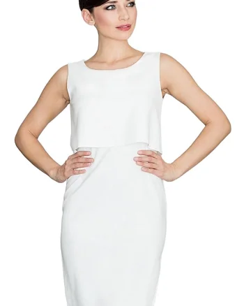 Rochie de cocktail,  Poliester/Elastan, Bej