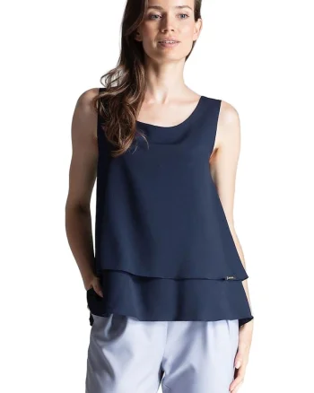 Bluza dama 59021,  Poliester, Bleumarin,