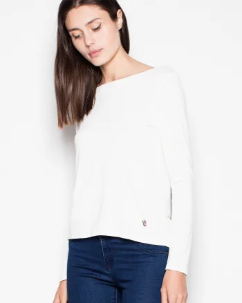 Bluza dama,  scurta, cu maneci lungi, decupaj spate, bej, viscoza