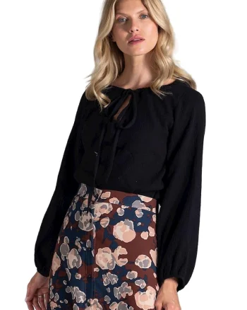 Bluza dama 59021,  Bumbac, Negru
