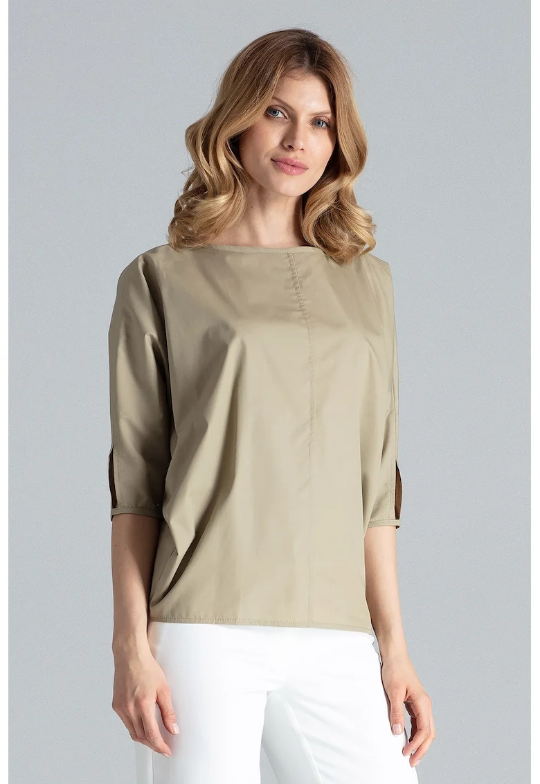 Bluza dama,  Bumbac/Poliester, Masliniu
