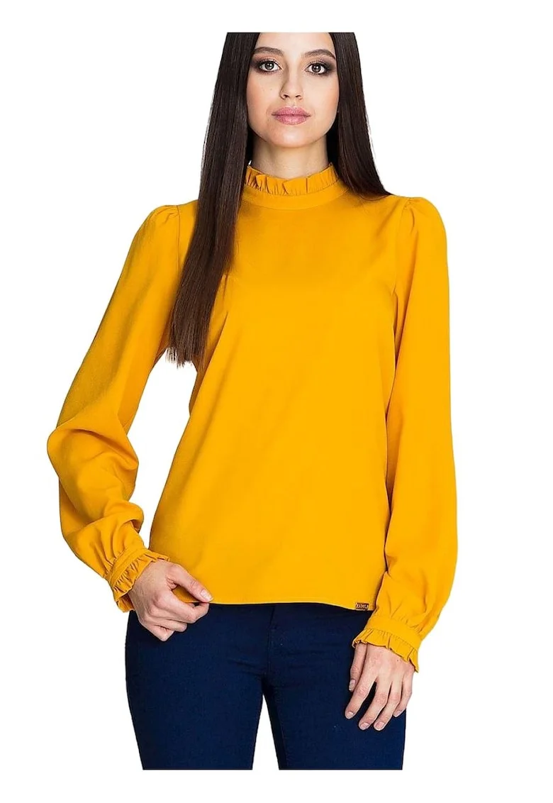 Bluza dama 5902,  Poliester, Galben