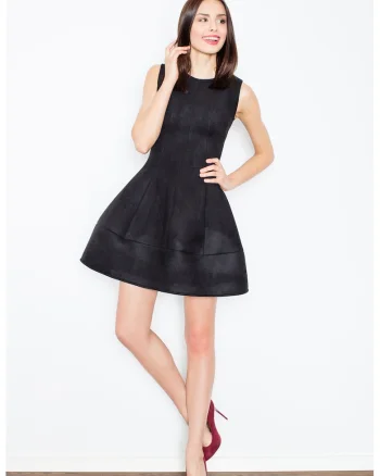 Rochie neagra  eleganta, poliester, negru