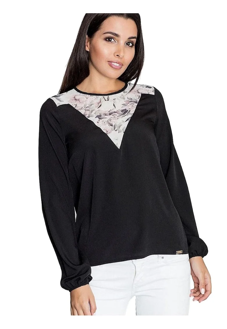 Bluza dama 5902194337410,  Poliester/Viscoza, Negru,