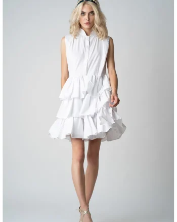 Rochie mini cu aspect stratificat