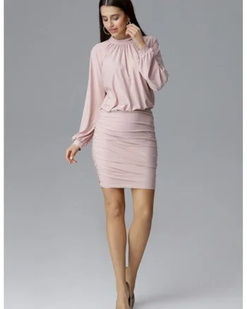 Rochie eleganta,  126005, Roz, Roz