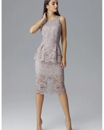 Rochie de dama model 126202, Bej