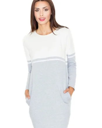 Rochie mini dama Carnwene M510 gri, Gri