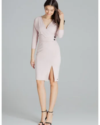Rochie de seara dama Saskia L086 roz deschis, Roz