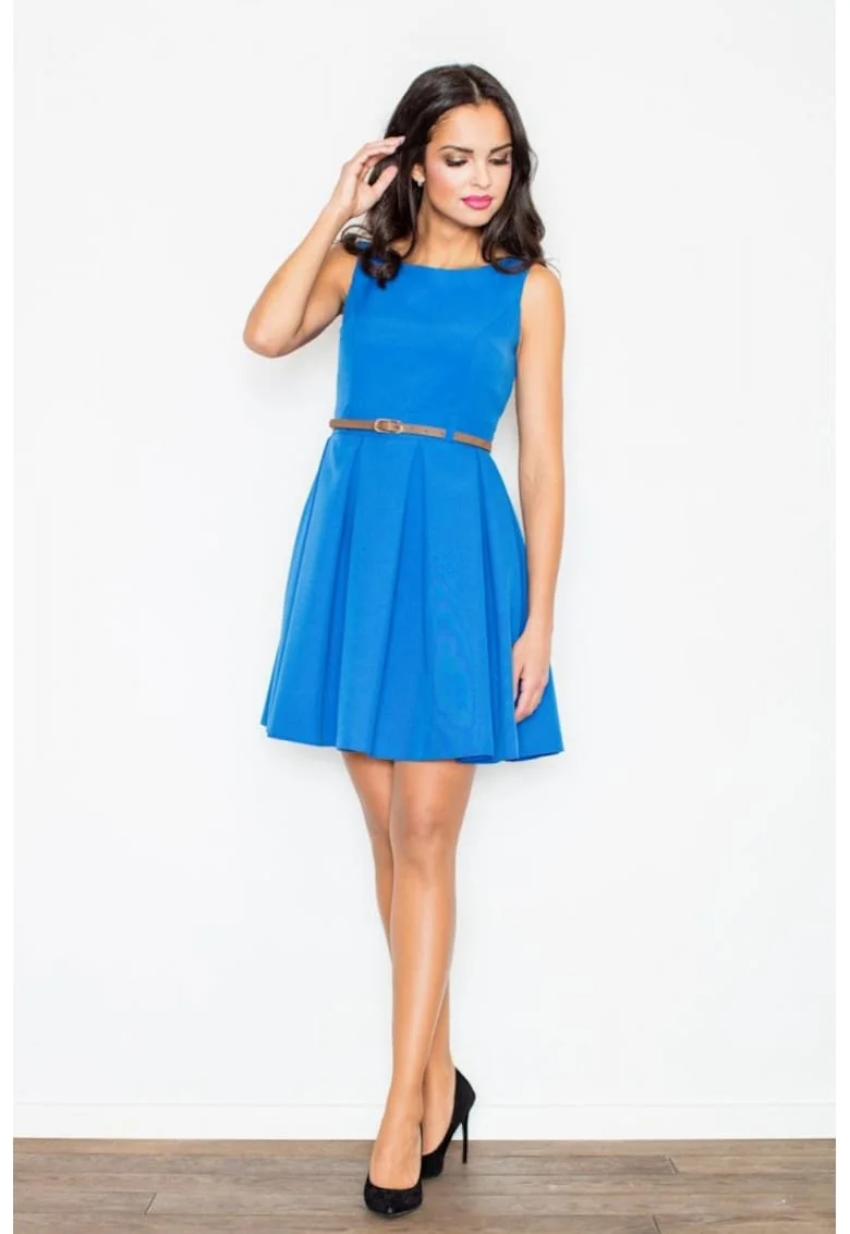 Rochie de zi model 10110, Albastru