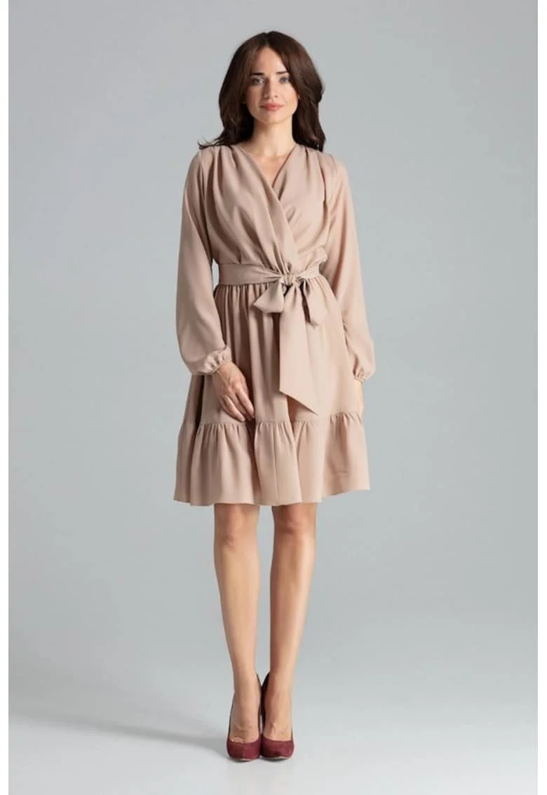 Rochie de zi model 135897, Bej