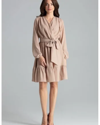 Rochie de zi model 135897, Bej