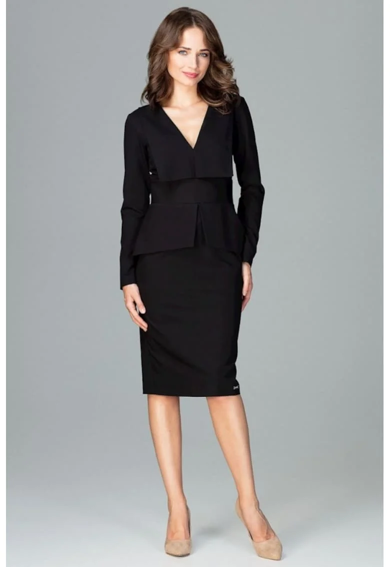 Rochie de zi model 122517, Negru
