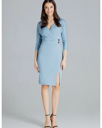 Rochie  Sheala albastru deschis, Albastru deschis