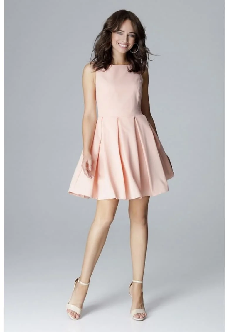 Rochie de zi model 123546, Roz