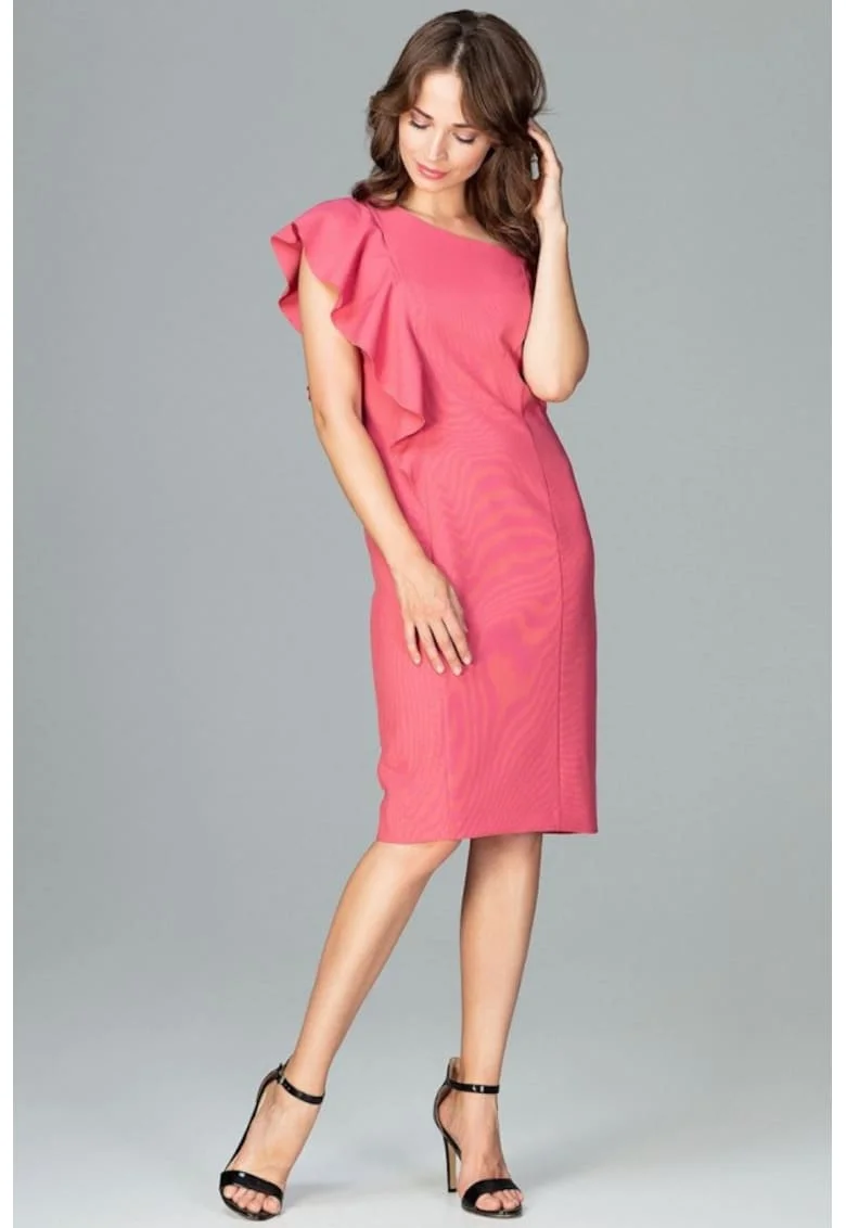 Rochie de zi model 120763, Roz