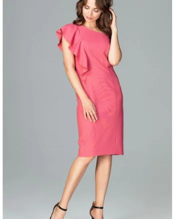 Rochie de zi model 120763, Roz