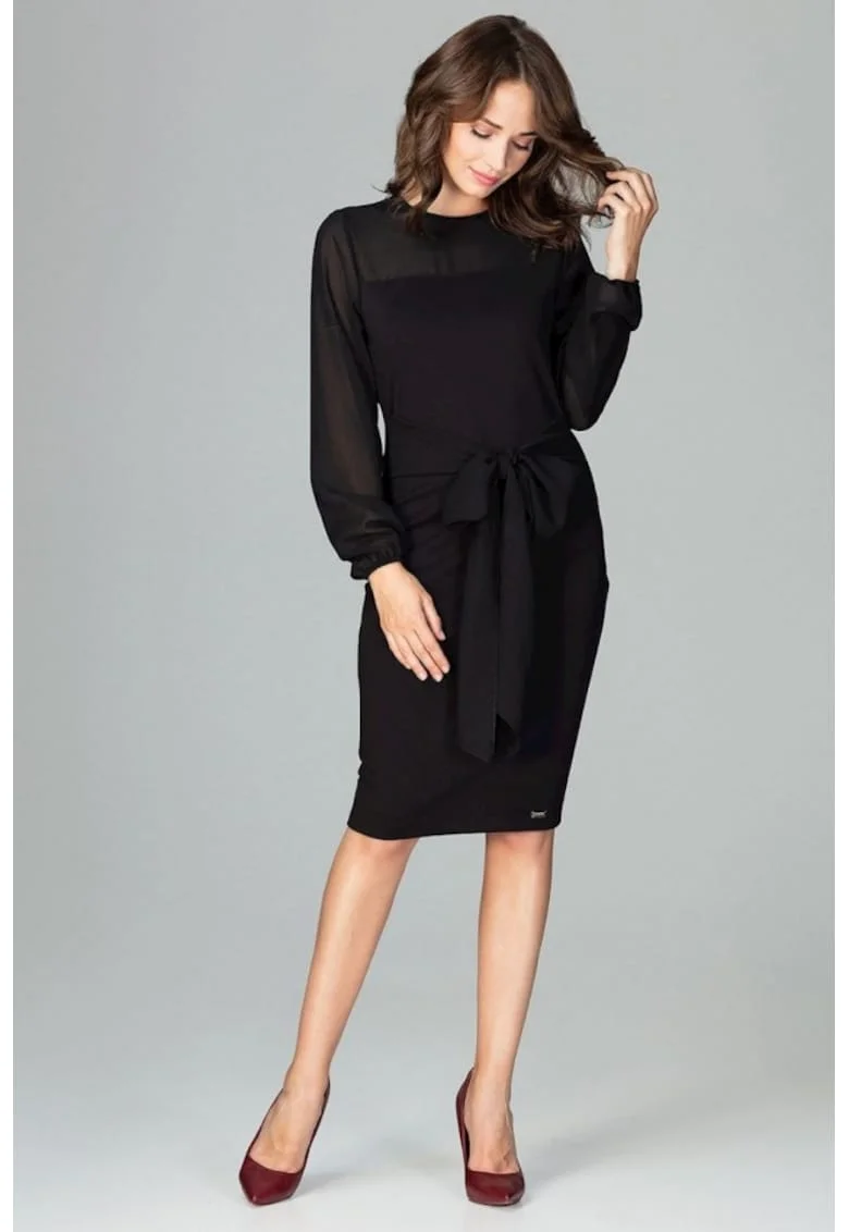 Rochie de zi model 122503, Negru