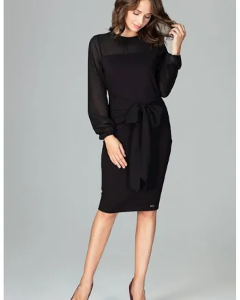 Rochie de zi model 122503, Negru