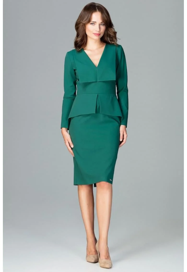 Rochie de zi model 122518, Verde