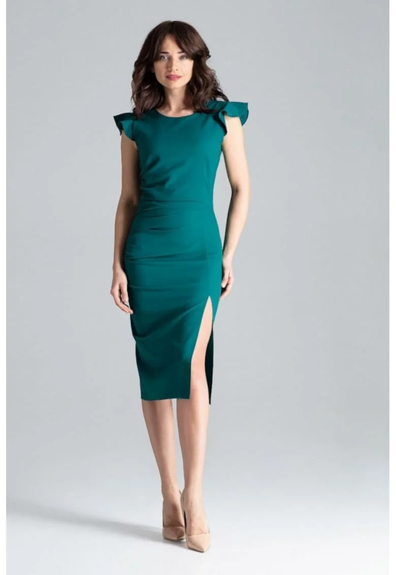 Rochie de zi model 130946, Verde