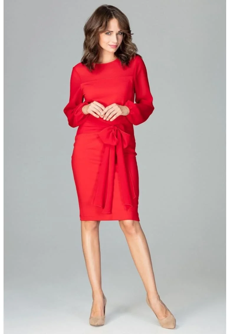Rochie de zi model 122501, Rosu
