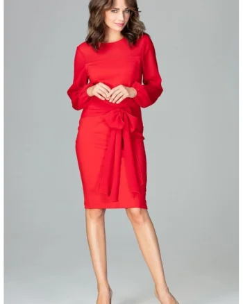 Rochie de zi model 122501, Rosu