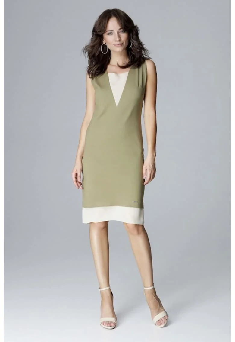 Rochie de zi model 123809, Verde