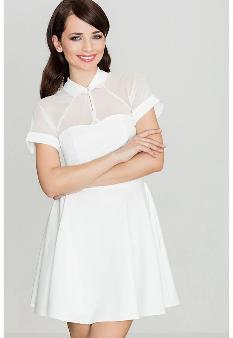 Rochie scurtaenitif, Bej