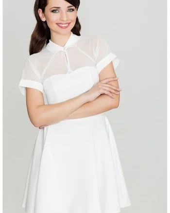 Rochie scurtaenitif, Bej