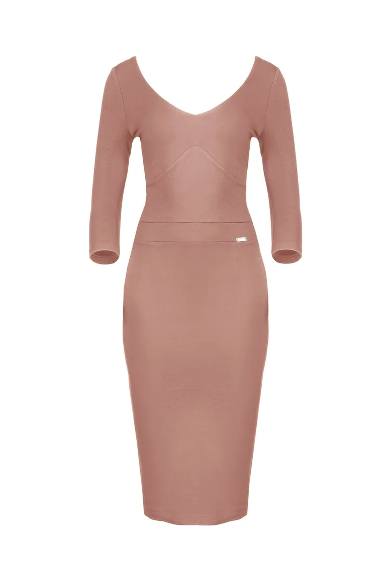 Rochie de seara dama Uddevalla K476 maro, Maro