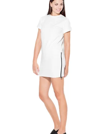 Rochie mini dama Helledwyr K349 ecru, Alb