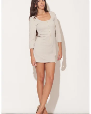 Rochie de seara bej  F331, Bej