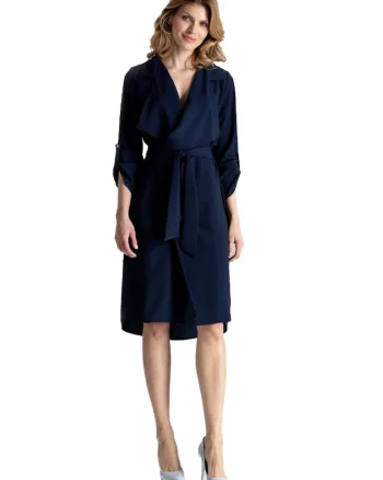 Rochie mini dama Guindry M464 culoare granat, Albastru inchis
