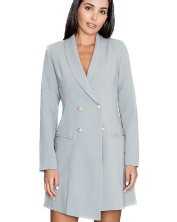 Rochie jacheta dama Igrairion M447 gri, Gri
