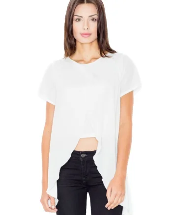 Bluza dama Guena M465 ecru, Alb