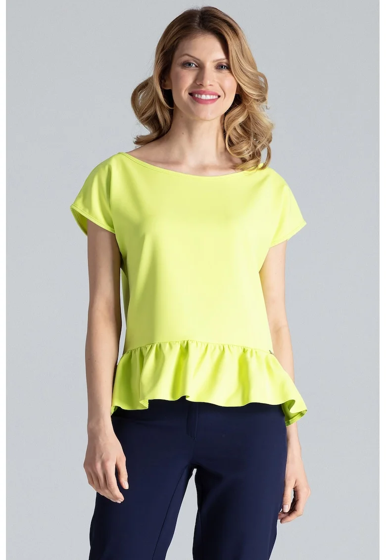 Bluza dama,  Poliester/Elastan, Lime, Galben lime